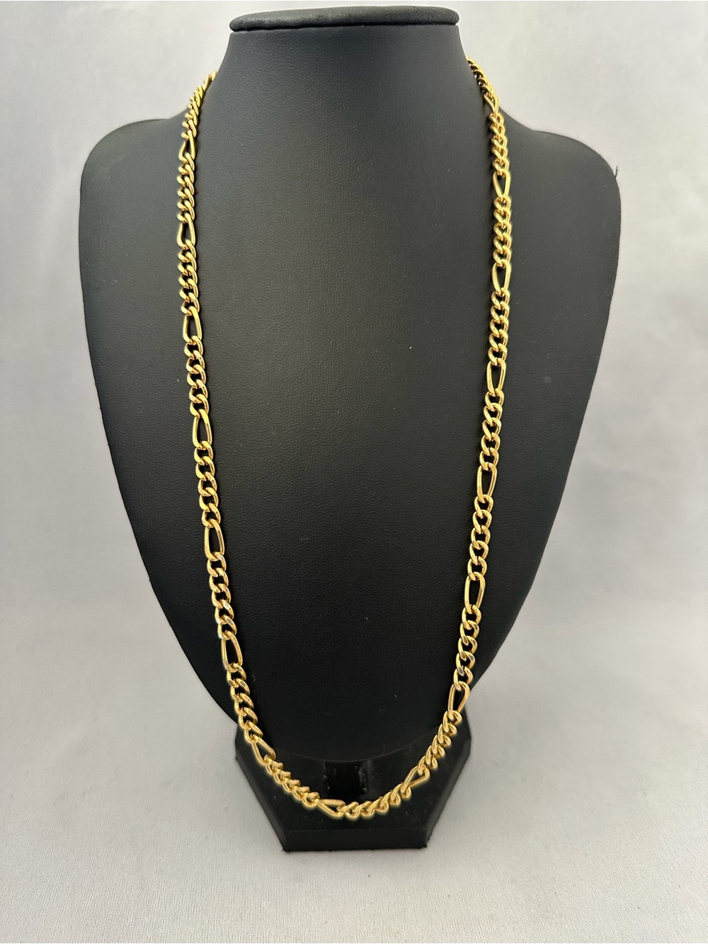 Gold-Tone Figaro Link Necklace